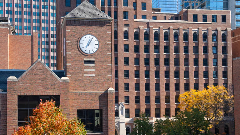 Moody Bible Institute professor Elizabeth Smith teaching undergraduate students